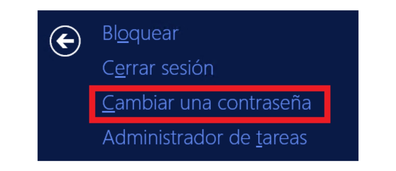 Imagen del menú que se abre y el texto que tenemos que pulsar lo tenemos marcado en rojo.